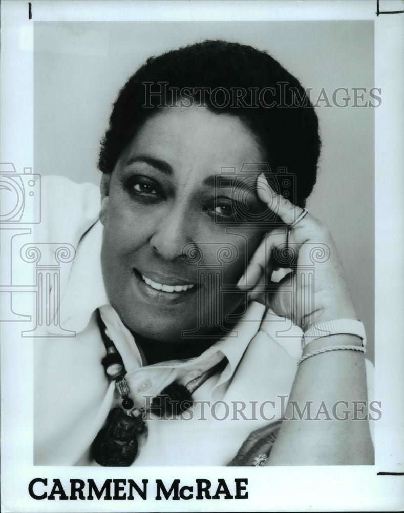 Press Photo Carmen McRae - cvp35966- Historic Images