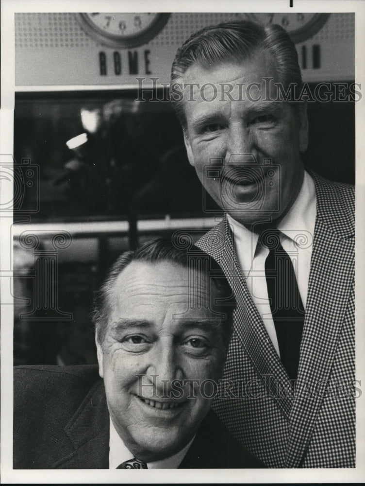Undated Press Photo Garry Moore and Durward Kirby on Monitor NBC Radio Show- Historic Images