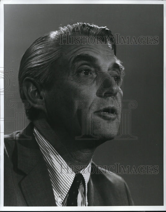 Undated Press Photo Edward P Morgan Chief Correspondent Public Broadcast Laboratory - Historic Images