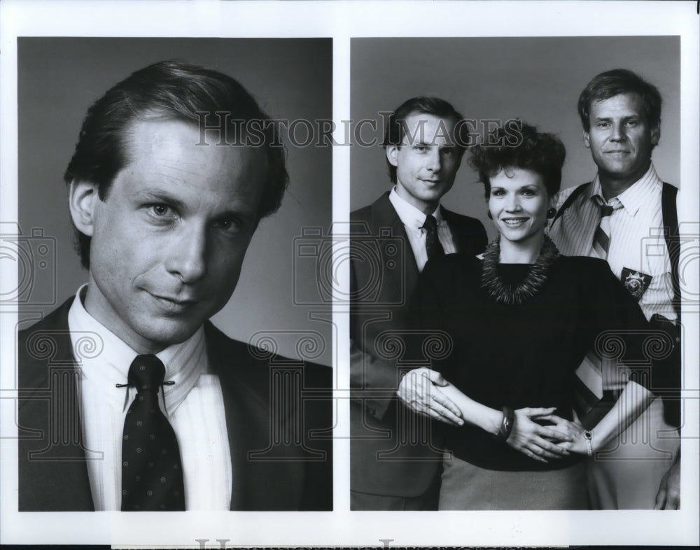 Undated Press Photo Cast of The New Mike Hammer - Historic Images