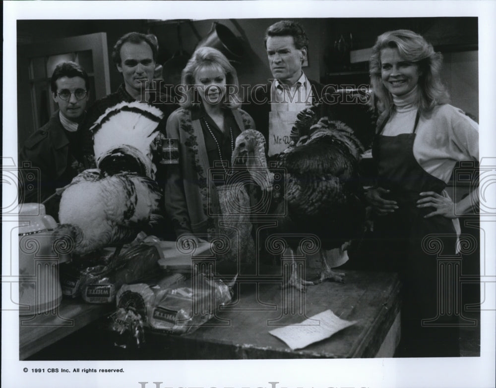 1991, Grant Shaud Joe Regalbuto Faith Ford Charles Kimbrough - Historic Images