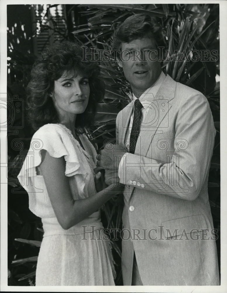 1985 Cynthia Sikes Frank Converse on Magnum P. I.  - Historic Images