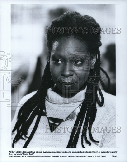1988 Press Photo Whoopi Goldberg stars as Clara Mayfield in Clara's Heart - Historic Images