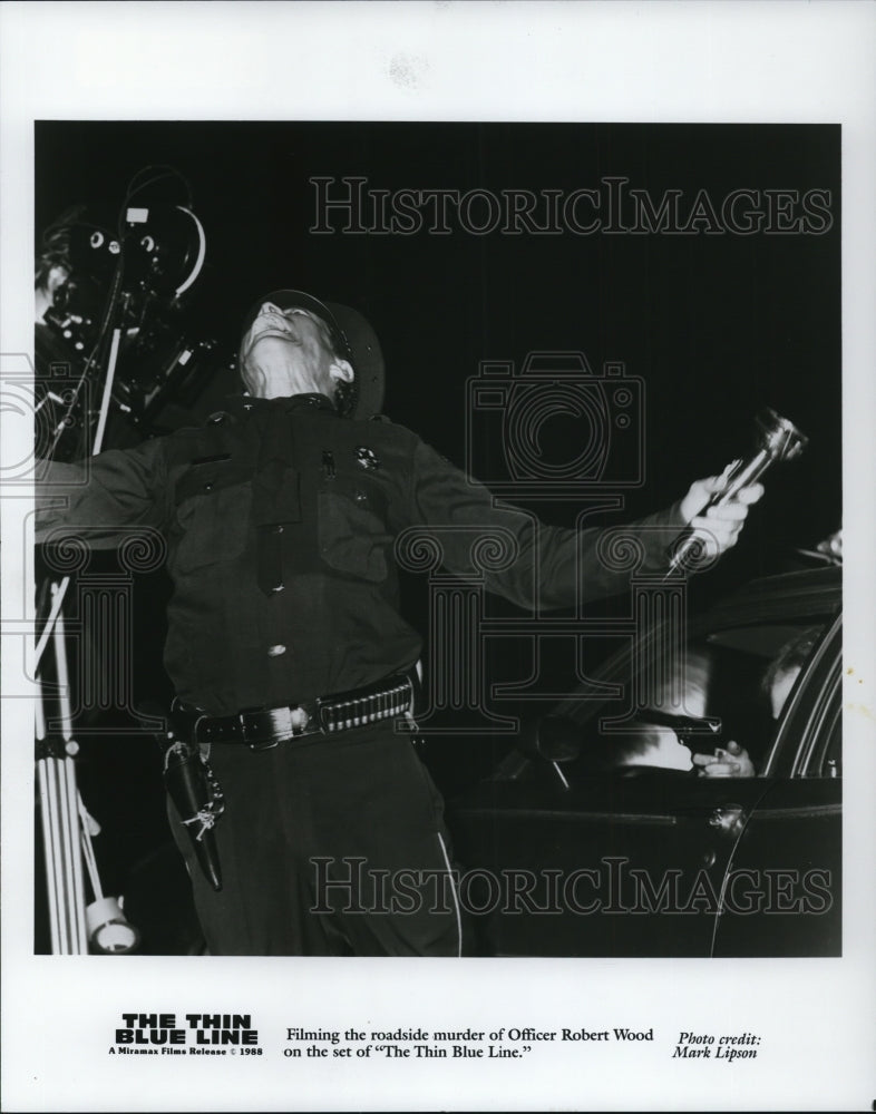 1988 Press Photo Robert Wood in &quot;The Thin Blue Line&quot; - cvp36811- Historic Images