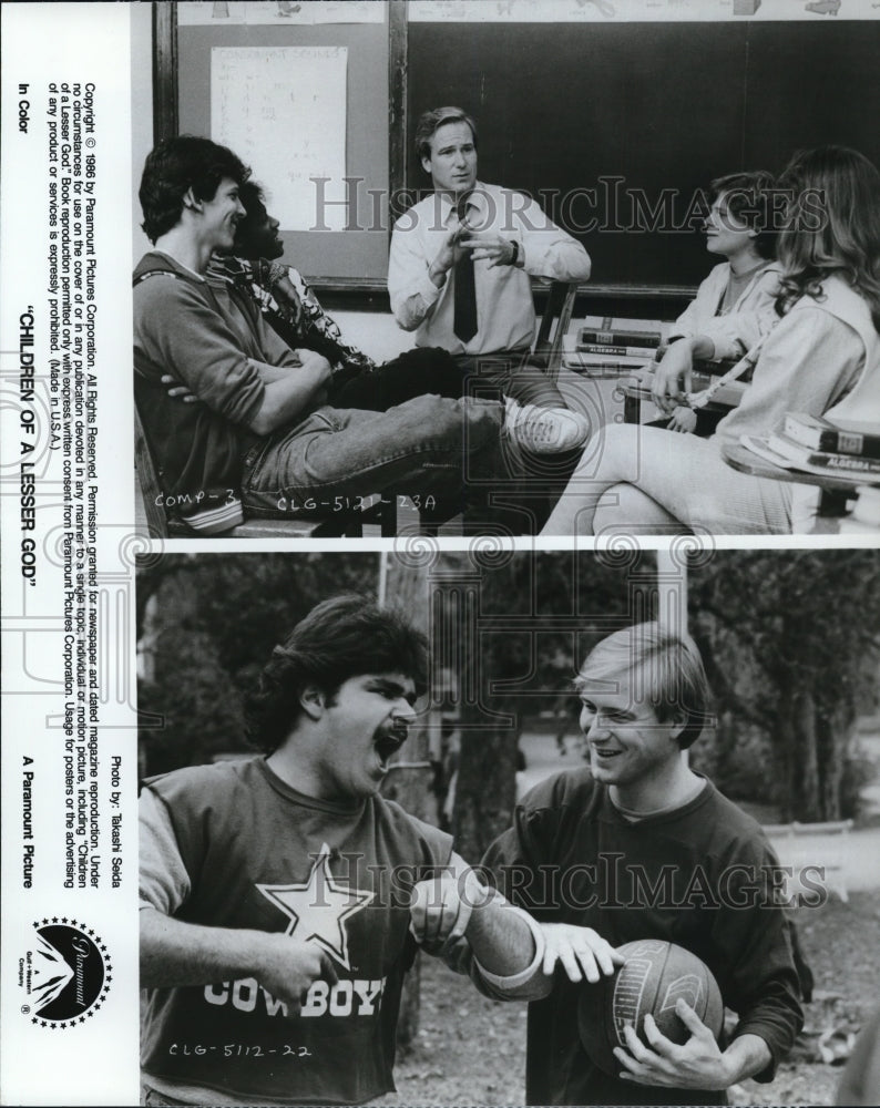 1988 Press Photo William Hurt stars as James Leeds in Children of a Lesser God- Historic Images