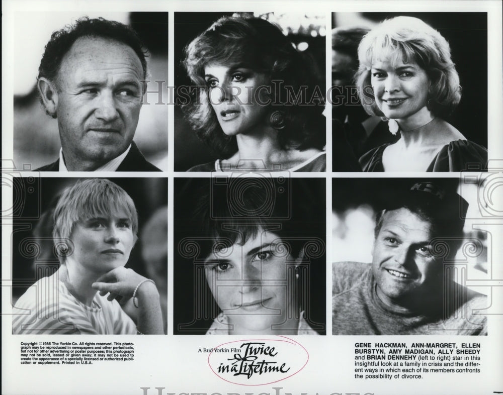 1986 Press Photo Gene Hackman Ann-Margret Ellen Burstyn Amy Madigan Ally Sheedy - Historic Images