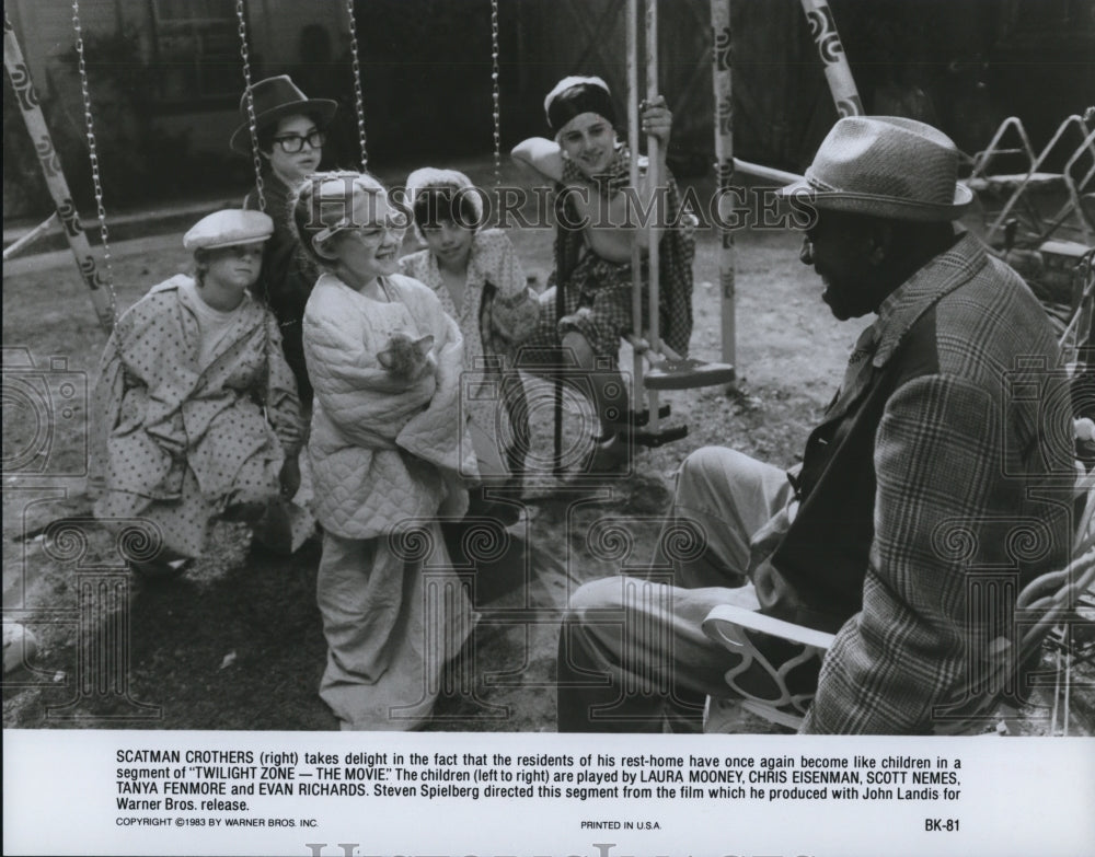 1986 Press Photo Scatman Crothers Laura Mooney Chris Eisenman Scott Nemes - Historic Images