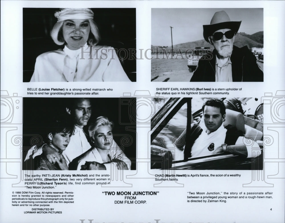 1988 Kristy McNichol Sherilyn Fenn Richard Tyson Burl Ives - Historic Images