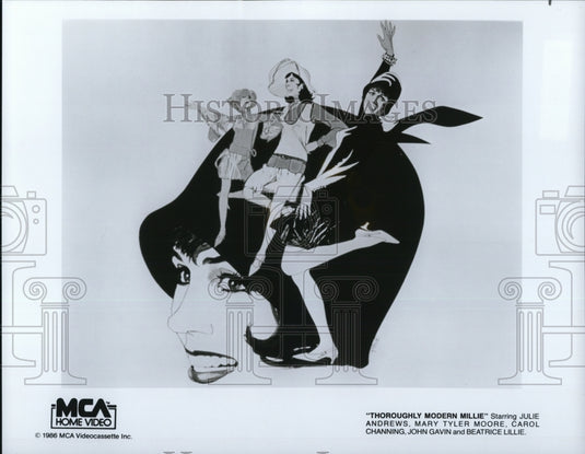 1985 Press Photo Julie Andrews stars in Thoroughly Modern Millie movie film - Historic Images
