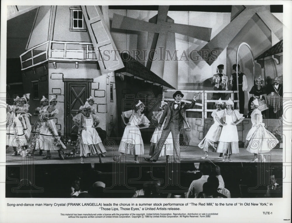 1980 Press Photo Frank Langella stars as Harry Crystal in Those Lips Those Eyes-Historic Images