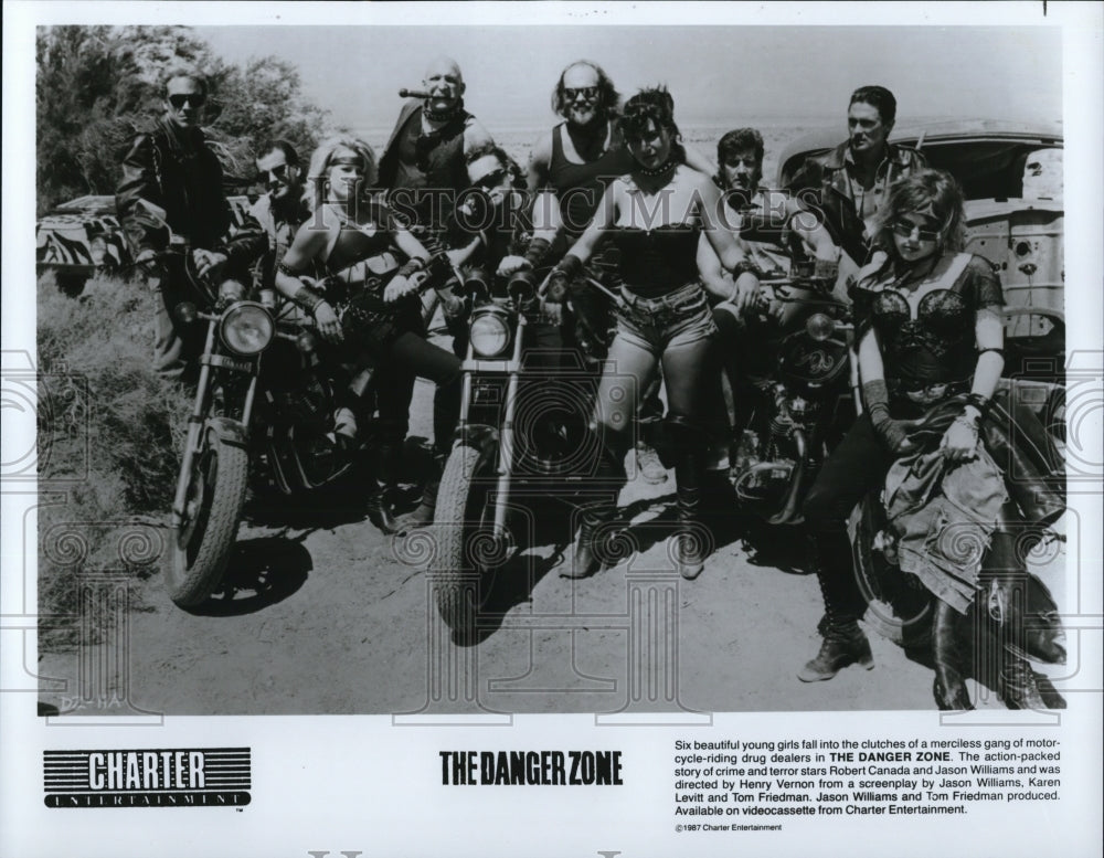 1988 Press Photo Scene from The Danger Zone crime movie film - Historic Images
