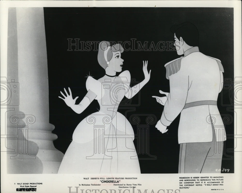 1965 Prince Charming and Cinderella animated cartoon movie - Historic Images