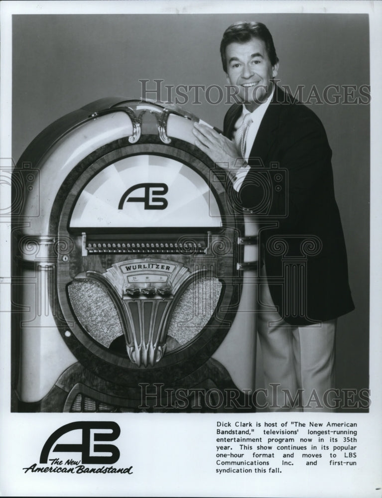 Undated Press Photo Dick Clark host and emcee of The New American Bandstand - Historic Images