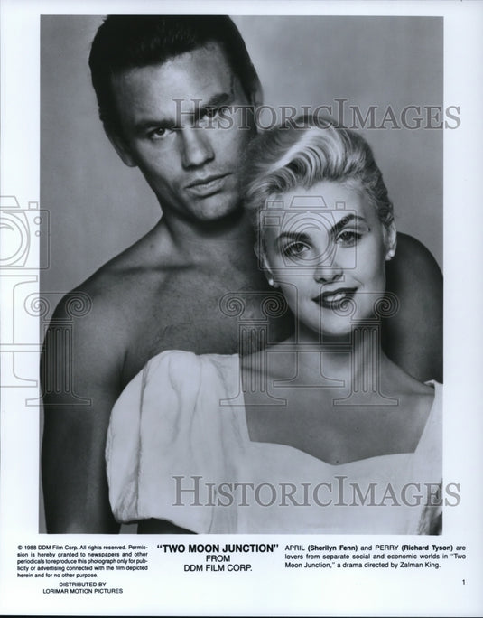 1989 Press Photo Sherilyn Fenn and Richard Tyson star in Two Moon Junction - Historic Images