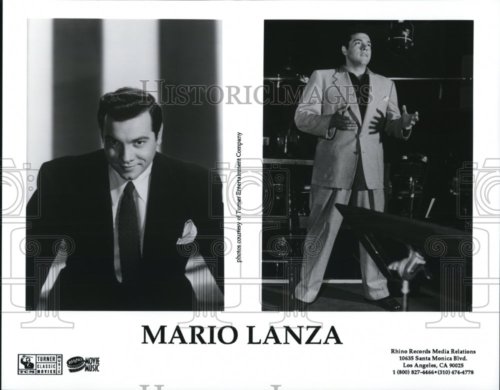 Undated Press Photo Mario Lanza Music Artist - Historic Images