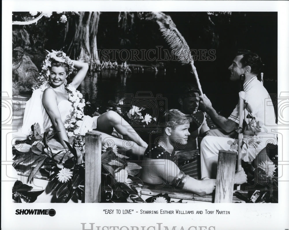 1985 Press Photo Esther Williams and Tony Martin in Easy to Love - Historic Images