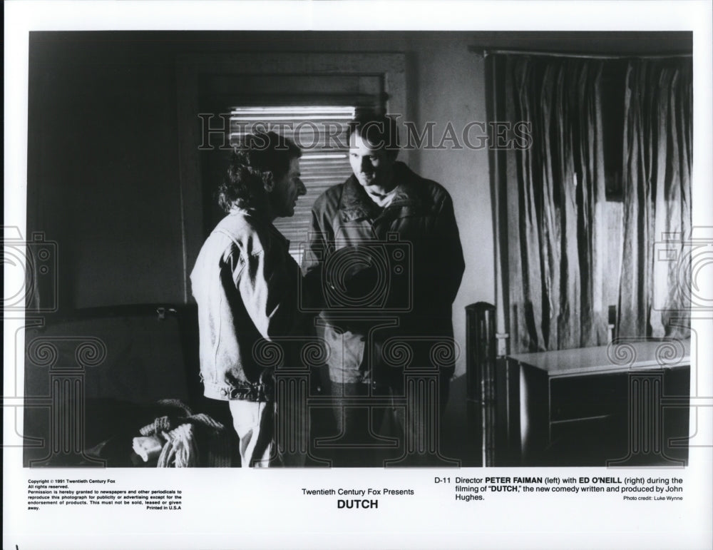 1992 Press Photo Peter Faiman & Ed O'Neill in Dutch - cvp37291 - Historic Images