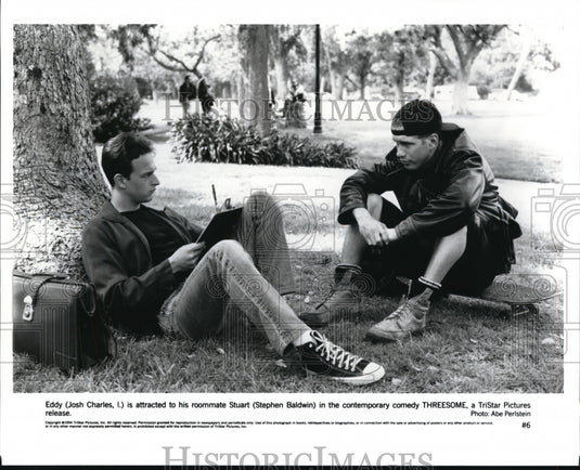 1995 Press Photo Threesome Josh Charles Stephen Baldwin - cvp37564 - Historic Images