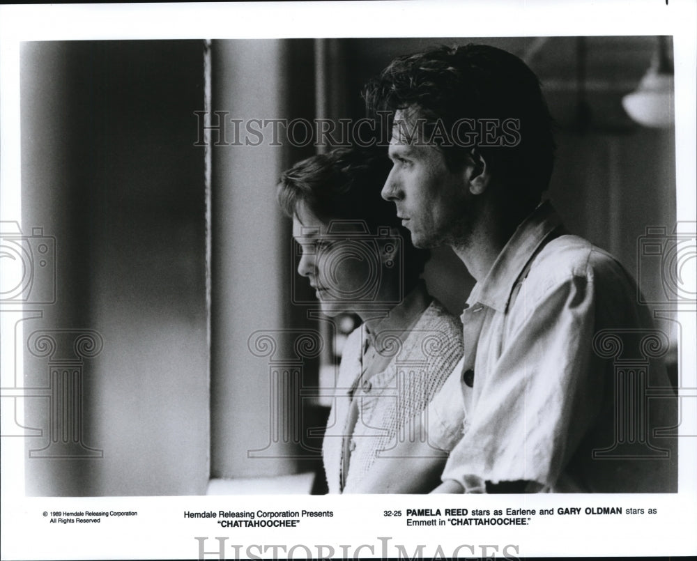 1990, Pamela Reed and Gary Oldman star in Chattahoochee - cvp37611 - Historic Images