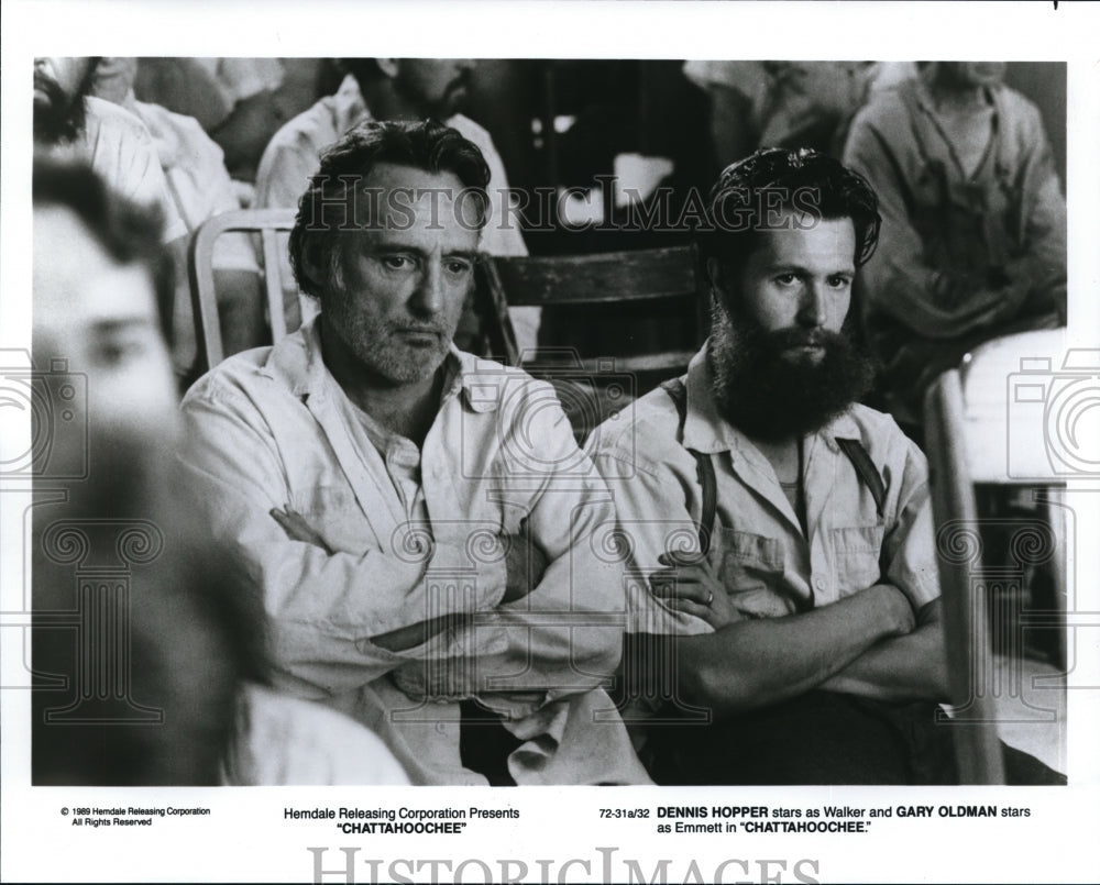 1990, Dennis Hopper and Gary Oldman star in Chatahoochee - cvp37613 - Historic Images
