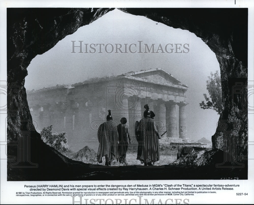 1981 Press Photo Harry Hamlin stars as Perseus in Clash of the TItans - Historic Images