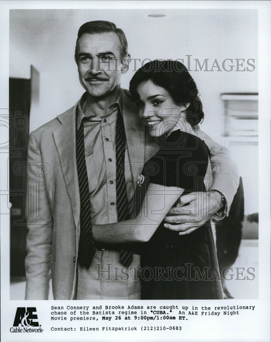 Undated Press Photo Sean Connery Brooke Adams In Cuba - cvp37697- Historic Images