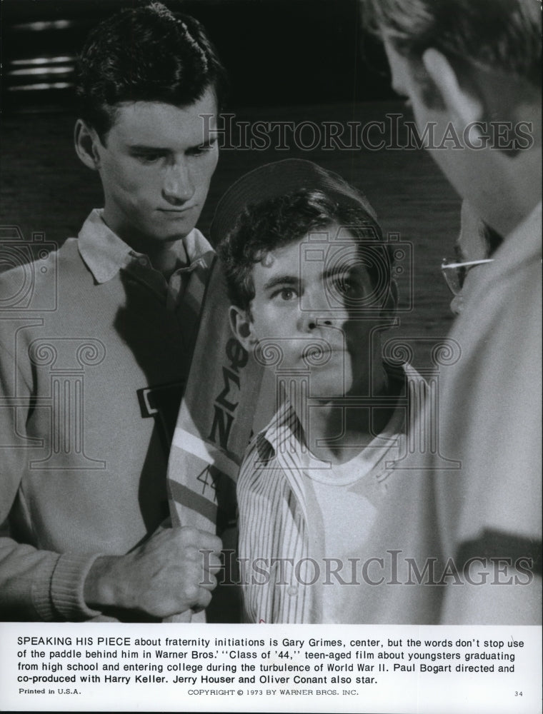 1973 Class Of 44 Gary Grimes Jerry Hauser Oliver Conant  - Historic Images