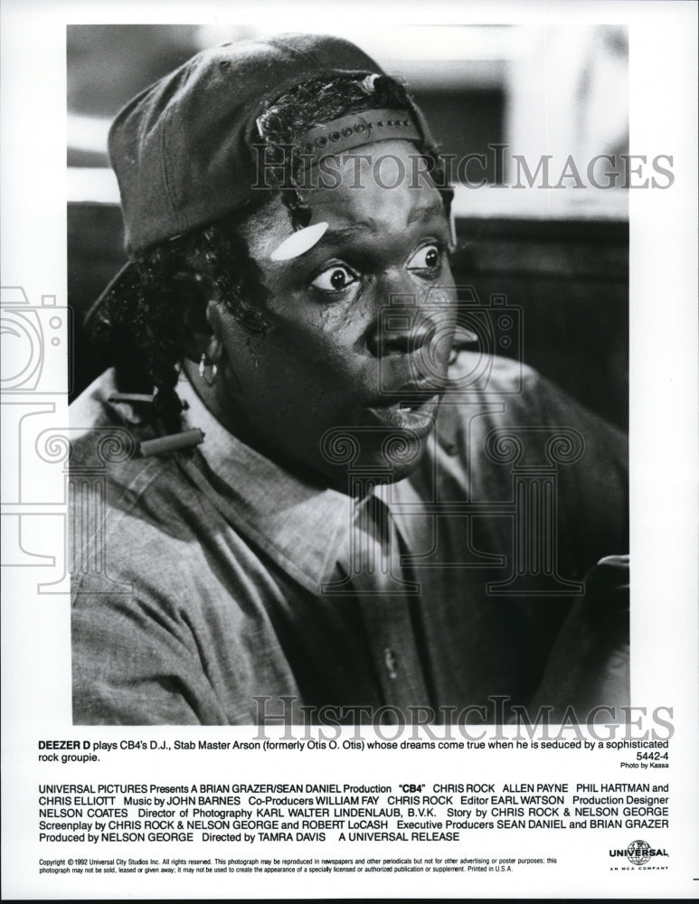 1994 Press Photo Deezer D stars as DJ Stab Master Arson in CB4 - cvp37738-Historic Images