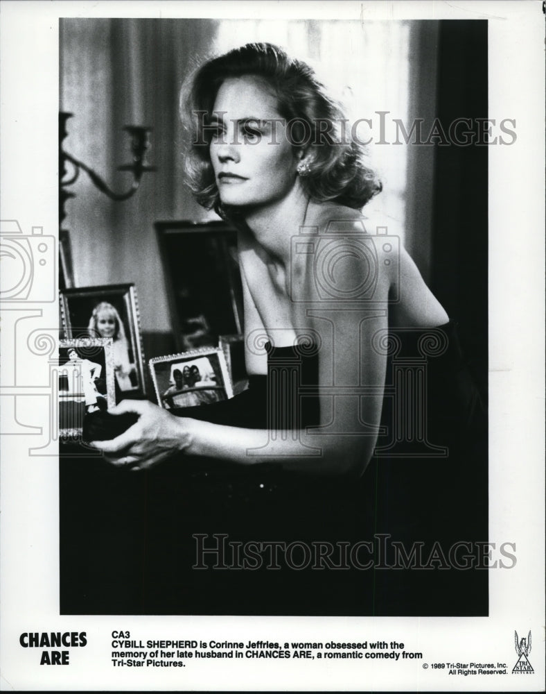 1989 Press Photo Cybill Shepherd in Chances Are - Historic Images
