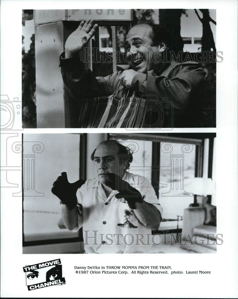 1989 Press Photo Danny DeVito stars in Throw Momma from the Train - Historic Images