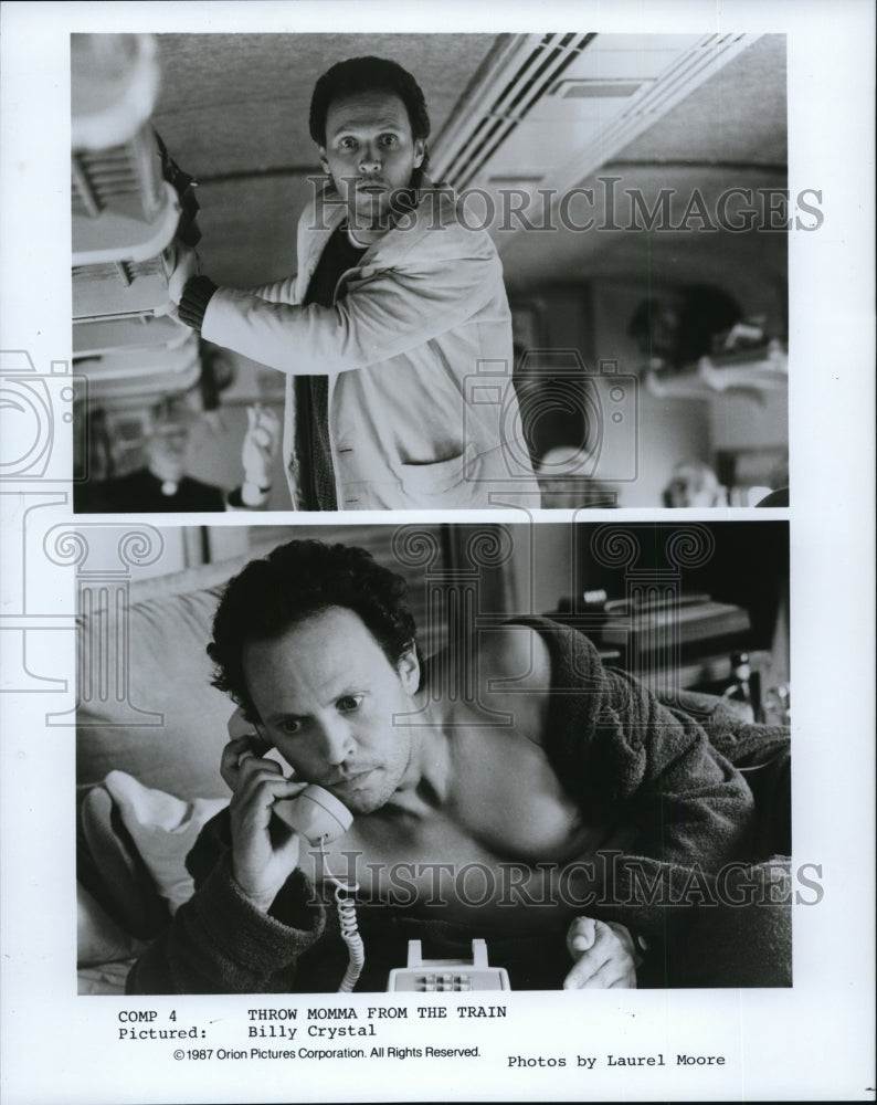 1988 Press Photo Billy Crystal stars in Throw Momma from the Train - cvp37797- Historic Images