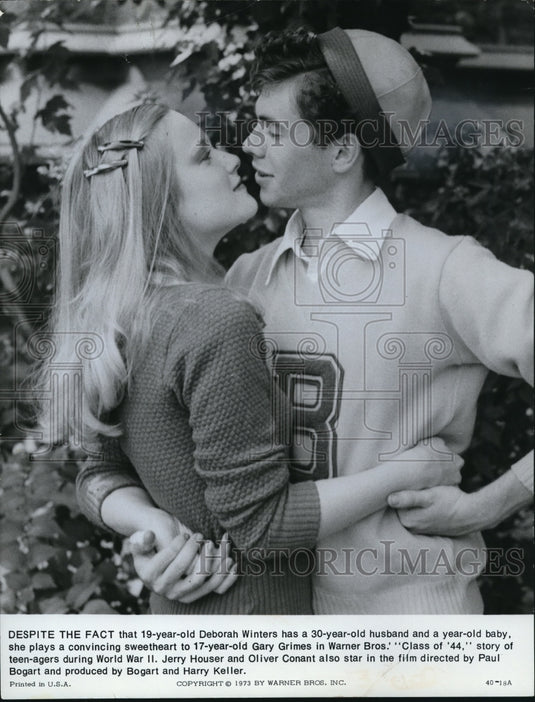 1973 Press Photo Deborah Winters and Gary Grimes in Class of 44 - Historic Images