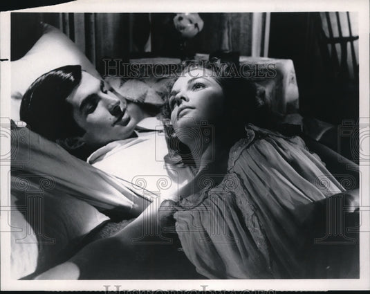 1965 Press Photo George Hamilton and Luana Patten star in A Thunder of Dreams - Historic Images