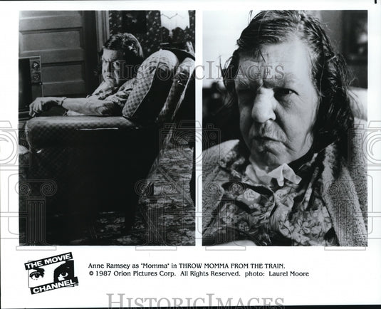 1989 Anne Ramsey stars in title role of Throw Momma from the Train - Historic Images