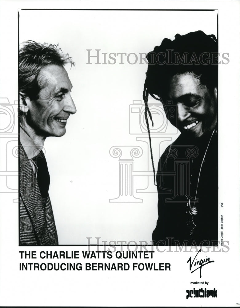 Undated Press Photo "The Charlie Watts Quintet Introducing Bernard Fowler"- Historic Images