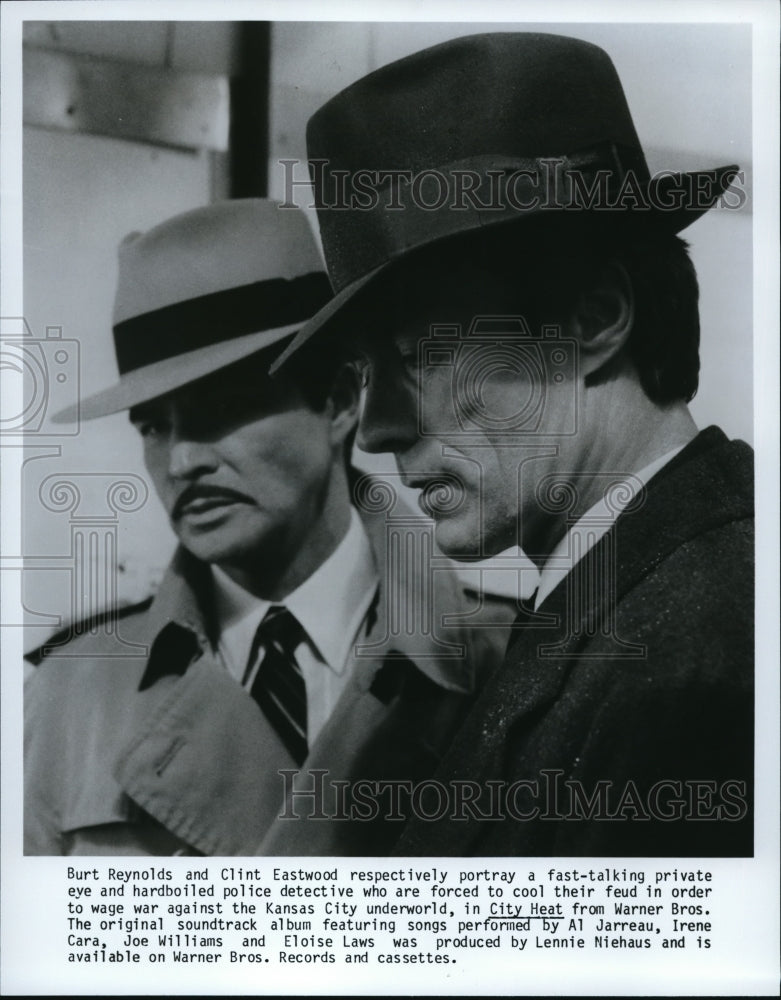 1985 Burt Reynolds and Clint Eastwood in City Heat  - Historic Images