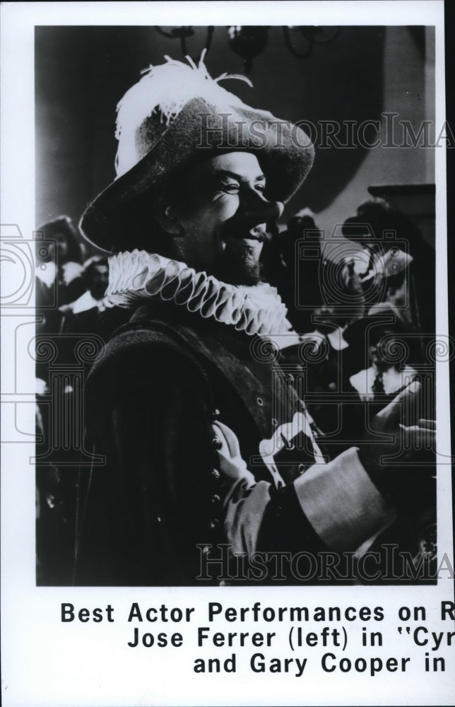 Undated Press Photo Jose Ferrer stars in the title role of Cyrano de Bergerac- Historic Images