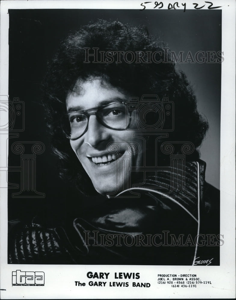 1980 Press Photo Gary Lewis singer musician leader of Gary Lewis & the ...