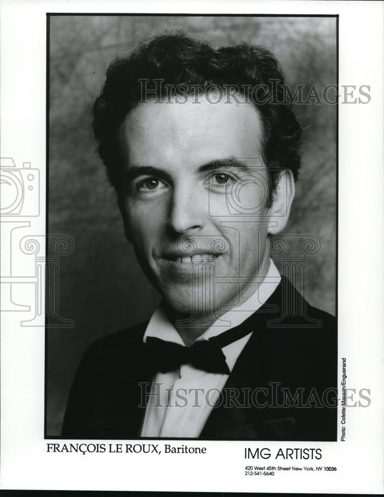 1998 Press Photo Franciois LeRoux Baritone - cvp38251 - Historic Images