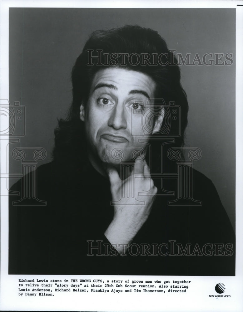 1988 Press Photo Richard Lewis Comedian The Wrong Guys - Historic Images