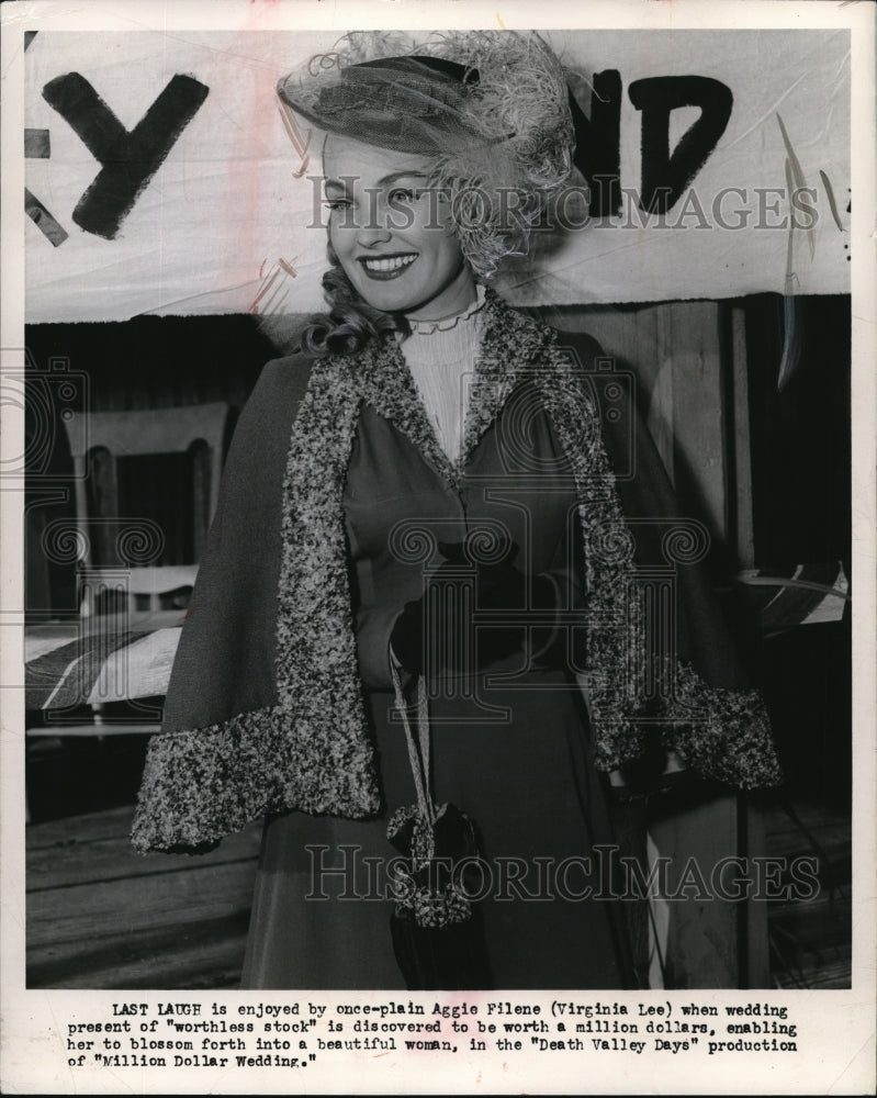 1957 Press Photo Virginia Lee in Death Valley Days - Historic Images