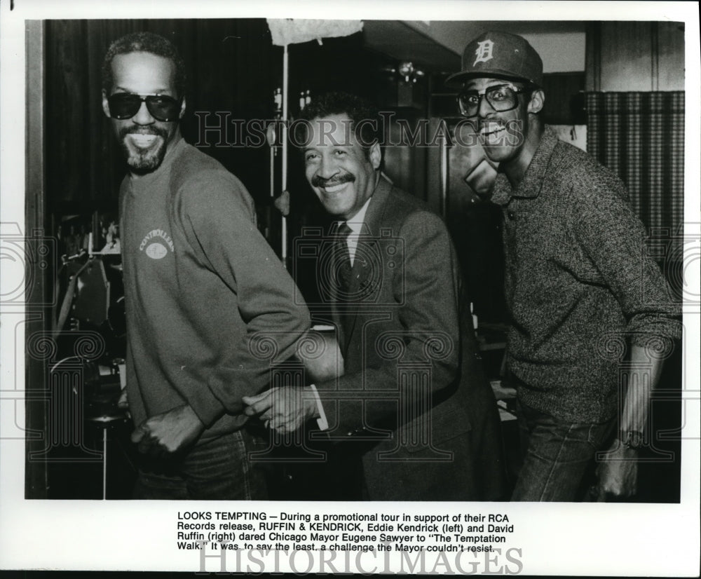 1988 Press Photo Eddie Kendrick The Temptation Walk - Historic Images