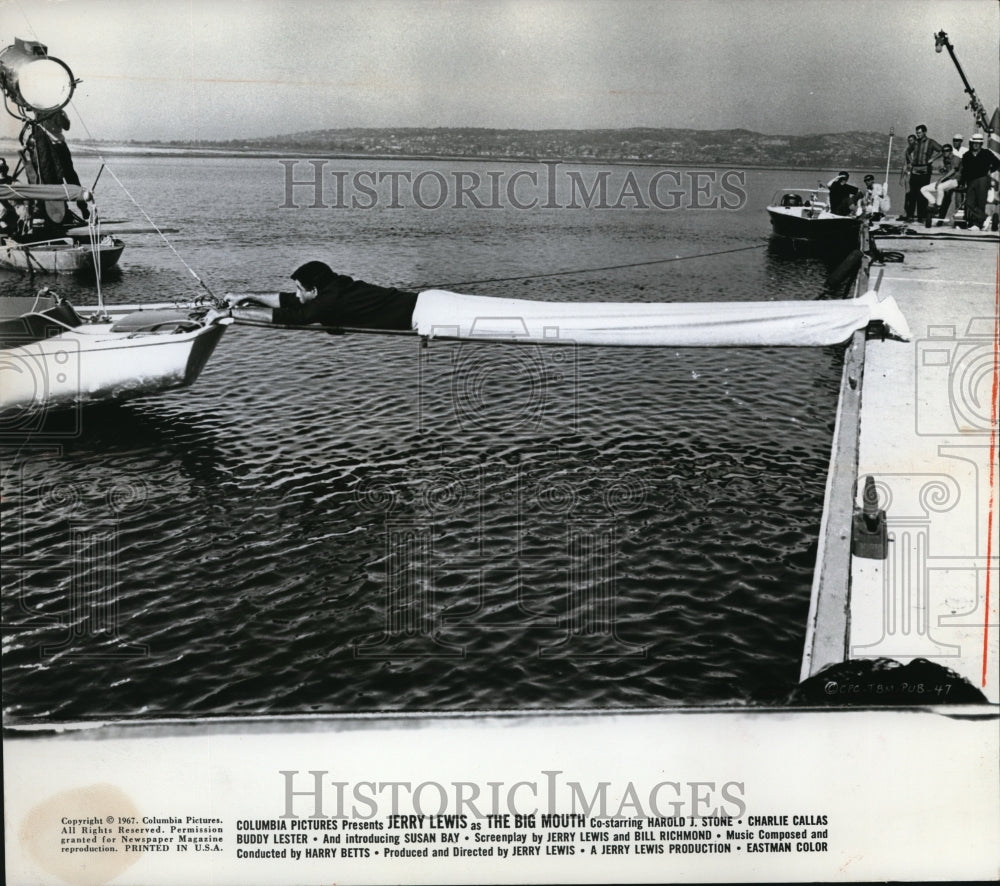 1967 Press Photo Jerry Lewis The Big Mouth - cvp38347 - Historic Images