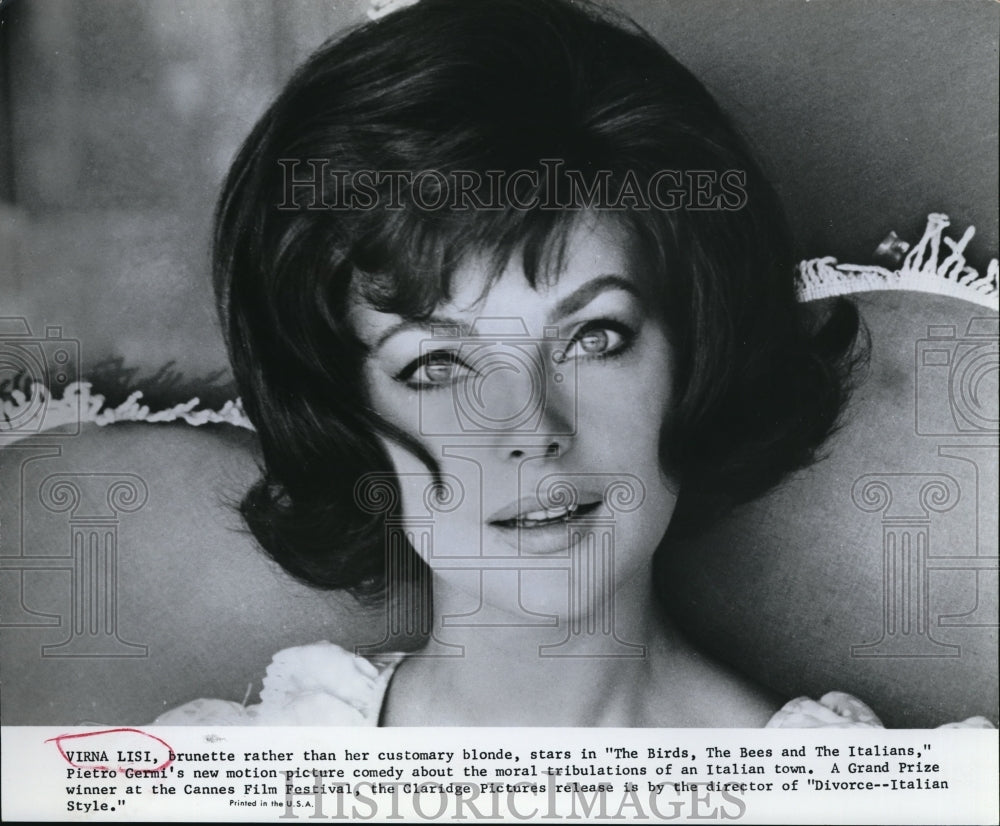 1968 Virna Lisi in The Birds, The Bees and the Italians-Historic Images