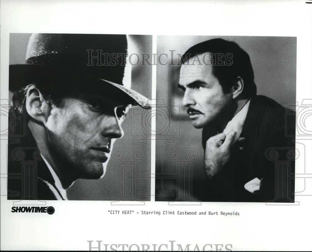 1985 Press Photo Clint Eastwood and Burt Reynolds in City Heat - Historic Images