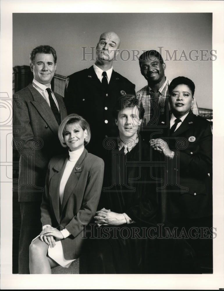 Press Photo Night Court J. Larroquette Markie Post Richard Moll H. Anderson - Historic Images