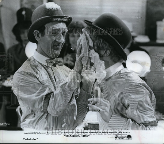 1968 Ronnie Stevens, Raymond Mackin in Smashing Time  - Historic Images