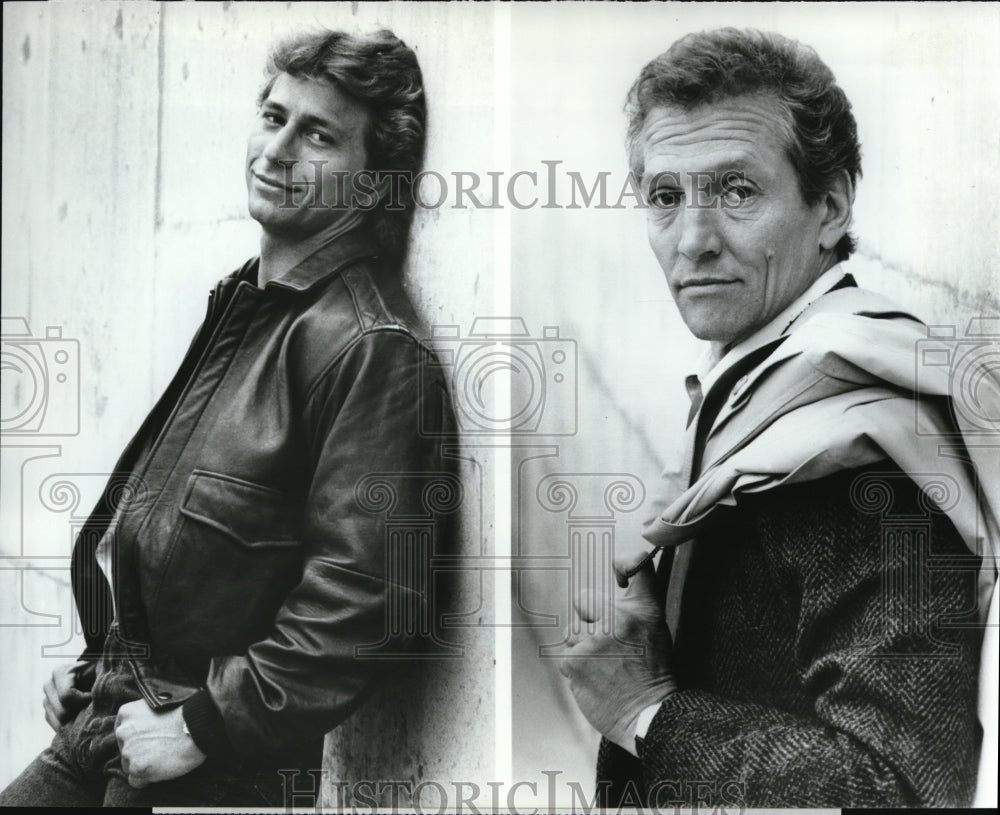 1987 Press Photo Jeff Wincott and Scott Hylands star on Night Heat TV show - Historic Images