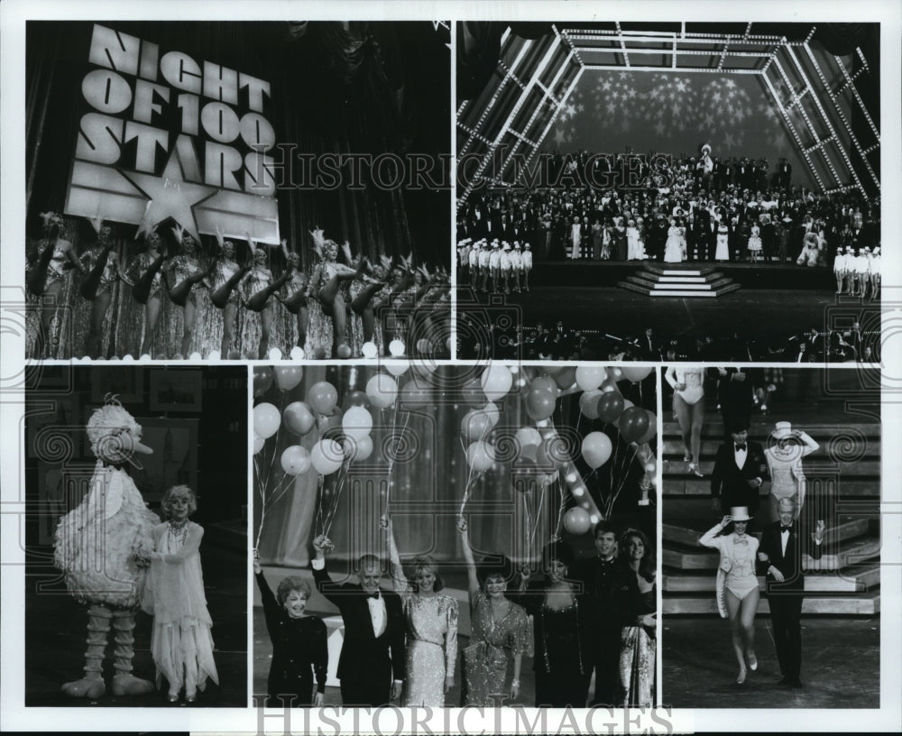 1985 Press Photo Scenes from Night of 100 Stars II on ABC - Historic Images