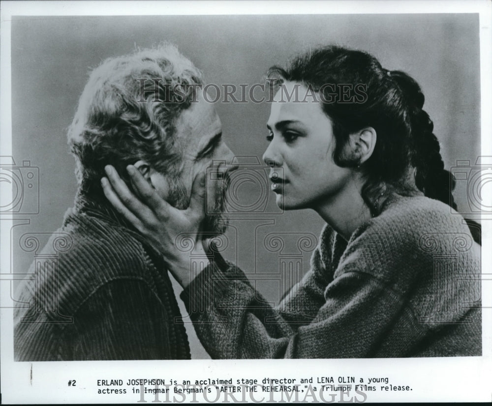 1984 Erland Josephine and Lena Olin in "After The Rehearsal" - Historic Images